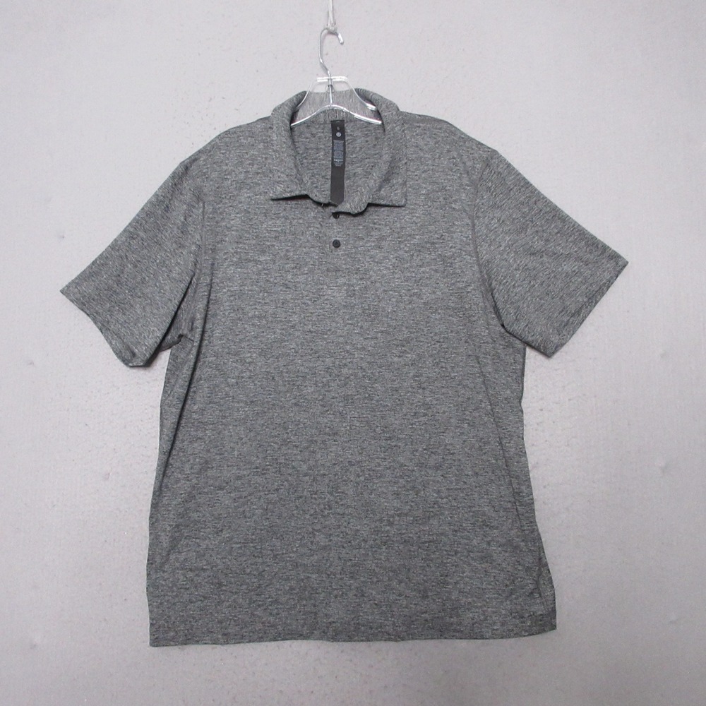 Lululemon Evolution Polo Shirt Mens XL Gray Golf Athleisure Travel Comfort Soft